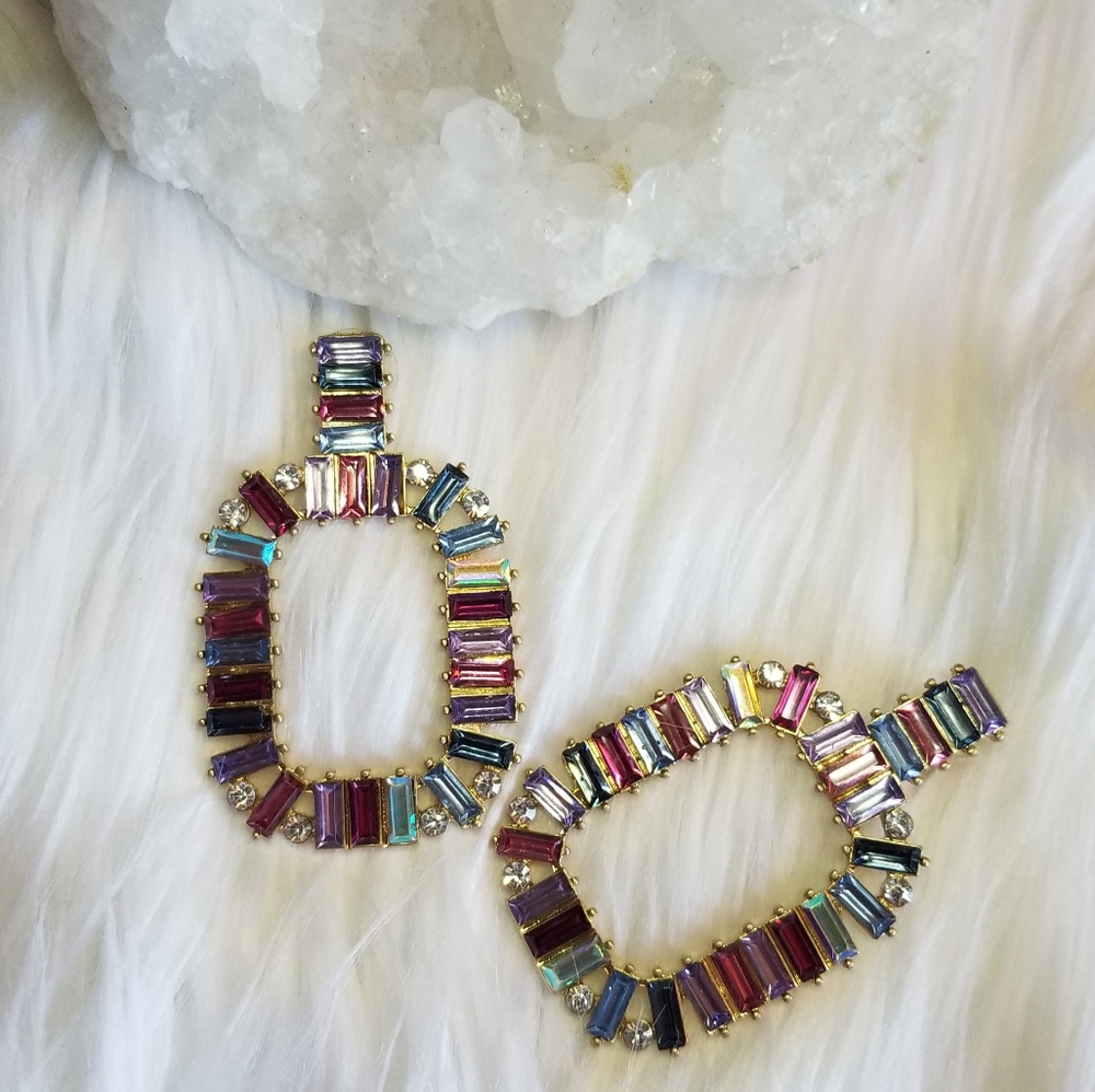 Multi colored earrings